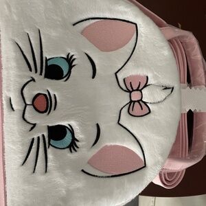 NEW Loungefly Disney The Aristocats Marie Fuzzy Handle Crossbody Bag Handbag